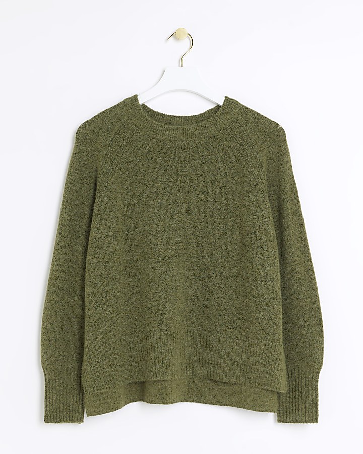 Khaki knitted jumper
