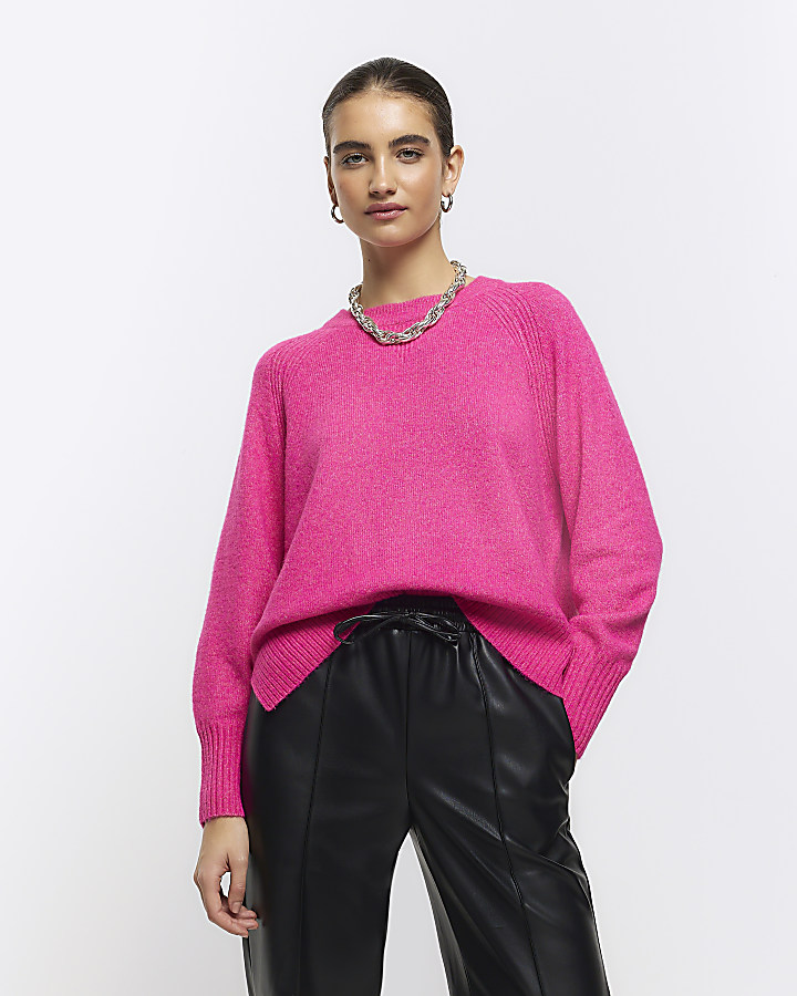 Bright Pink knit jumper