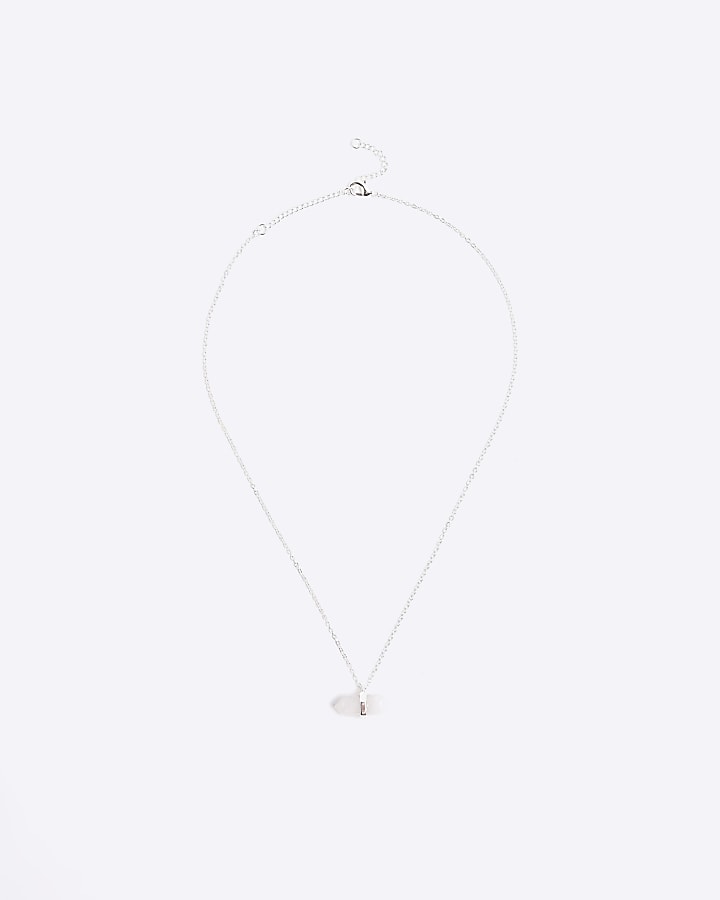 Silver Quartz Stone Necklace