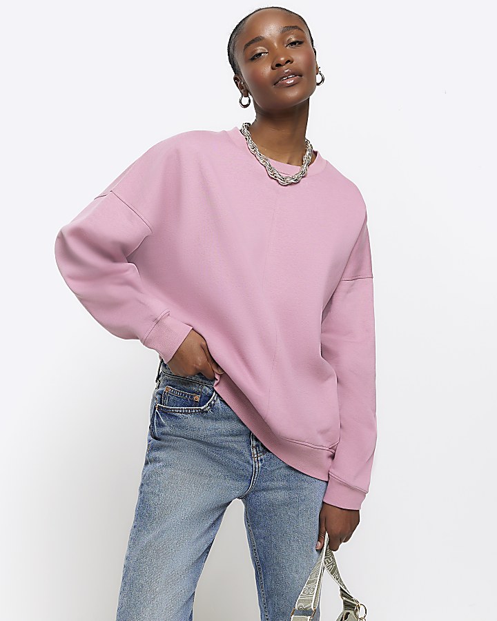 Pink oversized sweatshirt