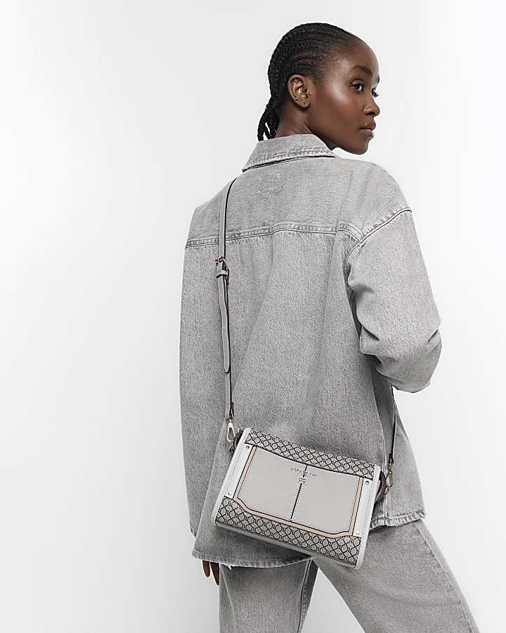 Gray cross outlet body bag