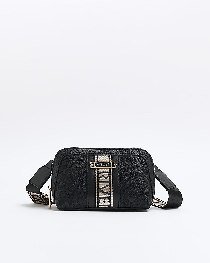 River island 2025 black side bag