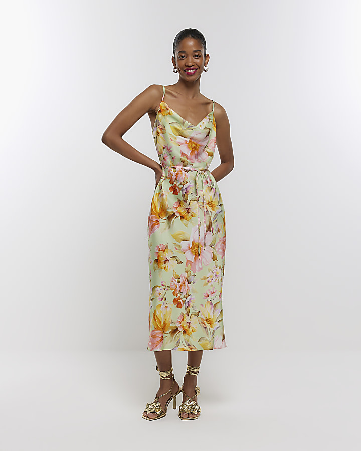 Midi slip sale dress floral