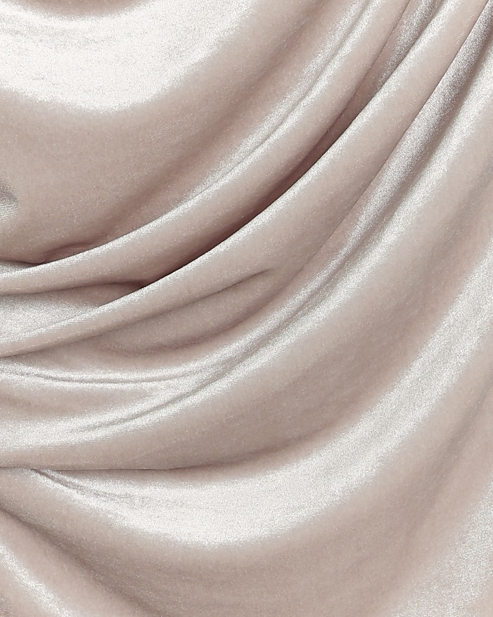 Stone velvet drape asymmetric top