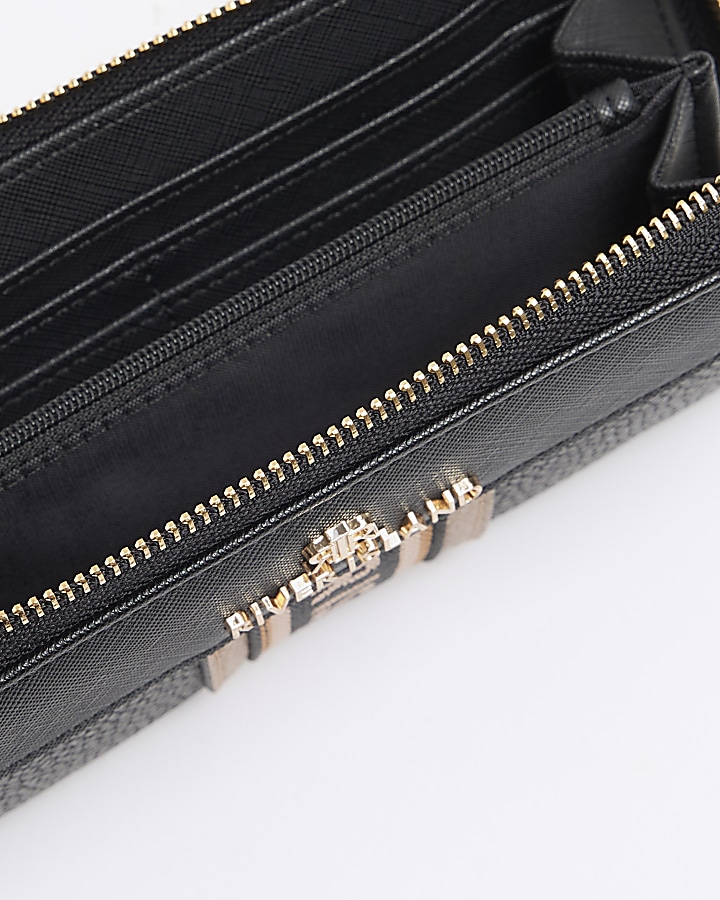 Black webbing purse