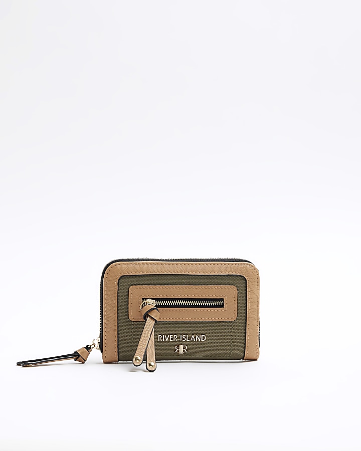 River island khaki green on sale bag