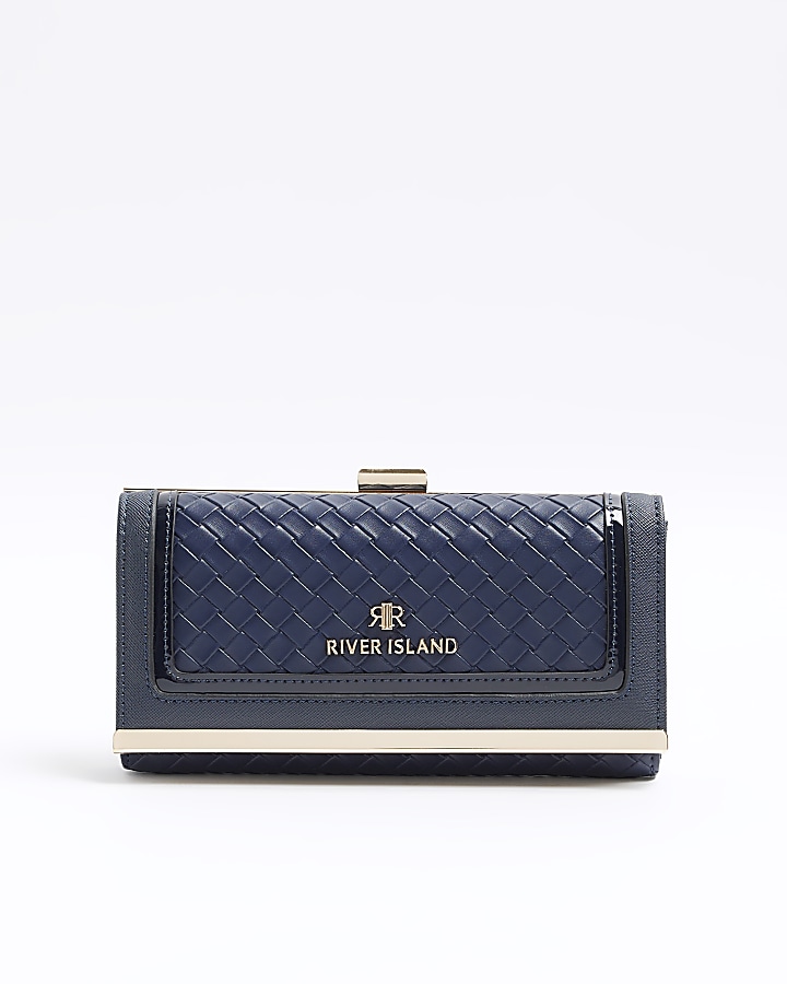 River island navy discount bag