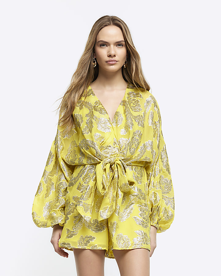 Yellow playsuit river store island