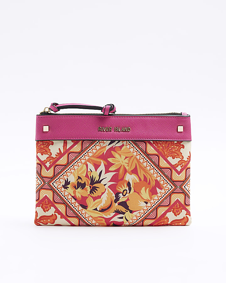 River island floral online purse