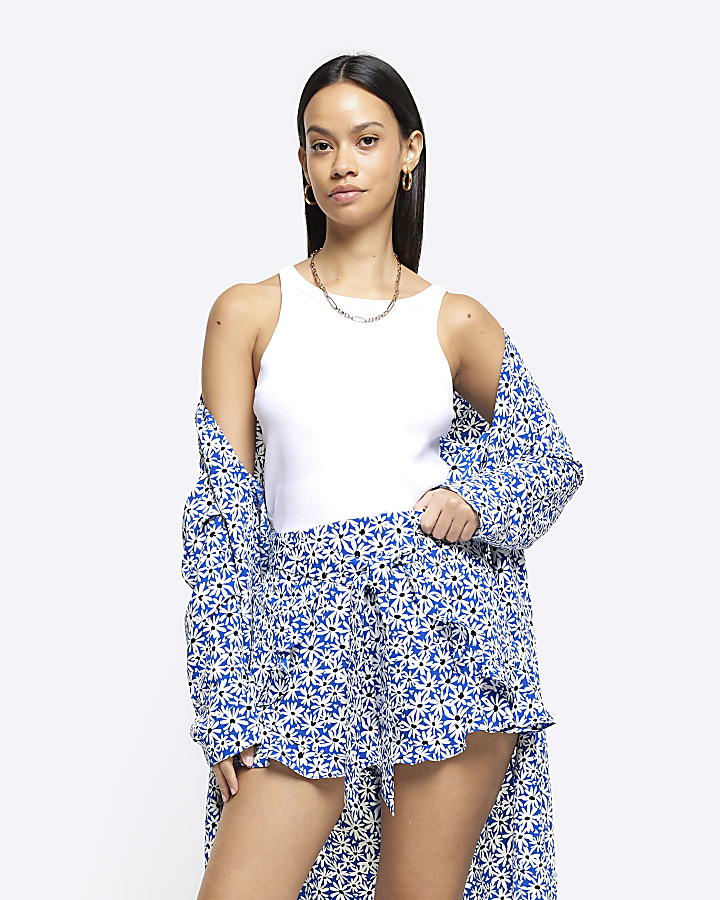 River island store polka dot shorts