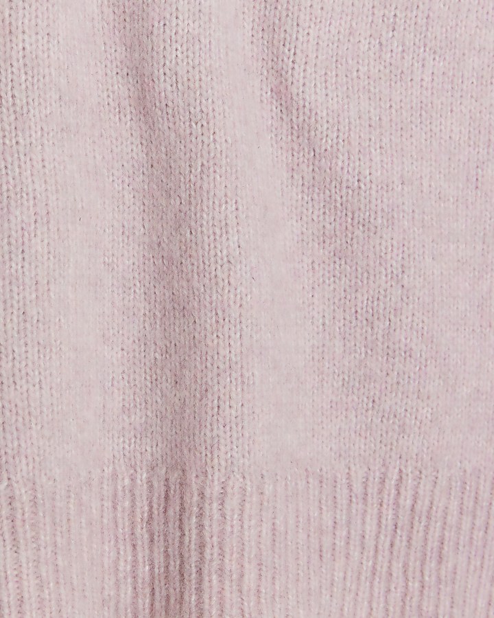 Petite pink crop jumper