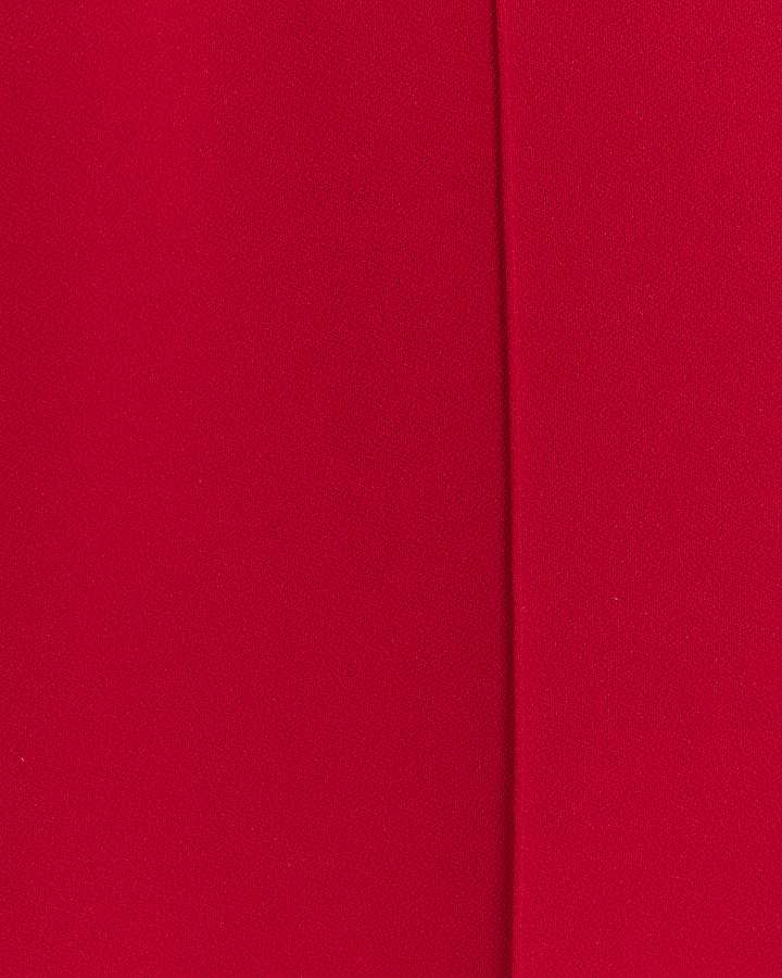 Red bardot corset jumpsuit