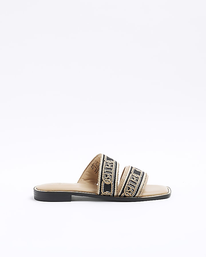 Bcbgeneration kana best sale logo slide sandals