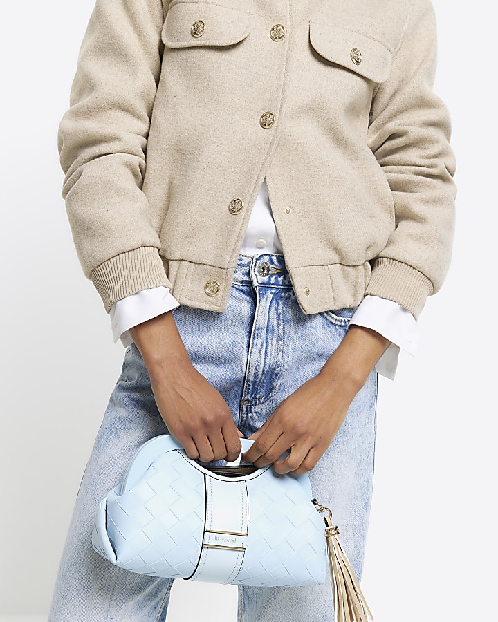Cream bomber jacket River Island