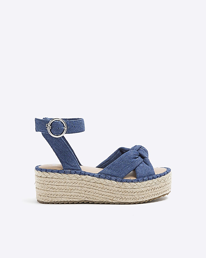 Blue best sale jeans sandals