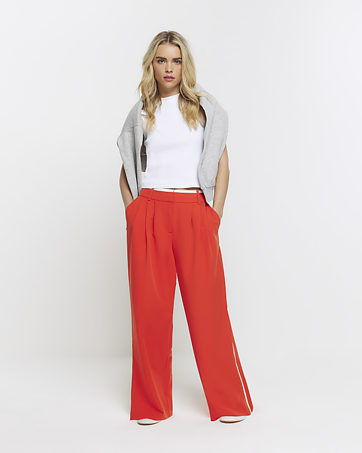 Petite 2025 red trousers