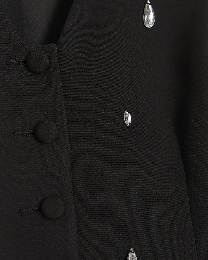 Black diamante waistcoat
