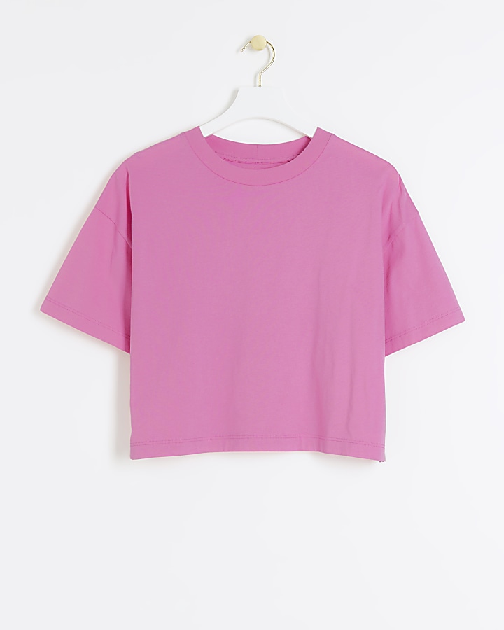 Pink boxy t-shirt