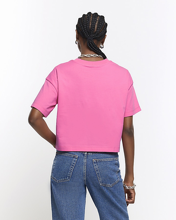Pink boxy t-shirt