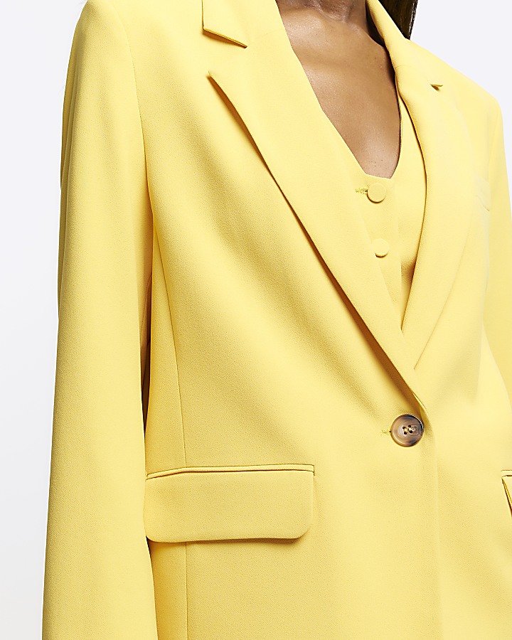 Yellow smart blazer