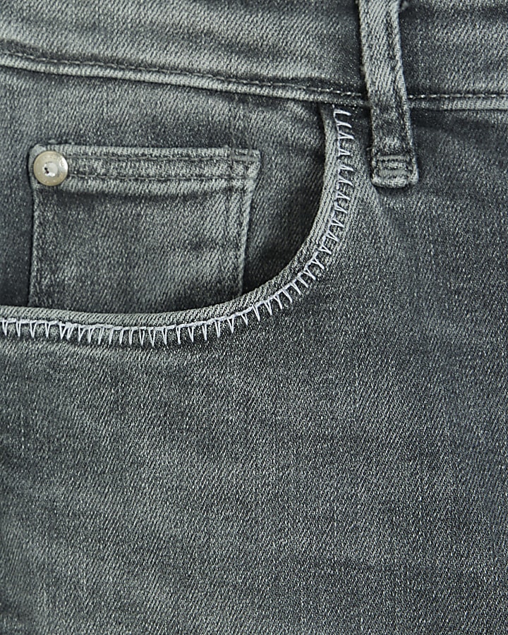 Petite grey bum sculpt skinny jeans