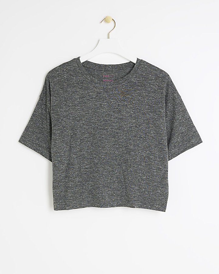 Grey boxy t-shirt