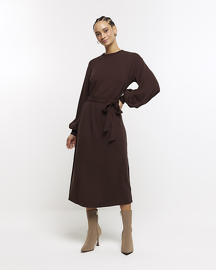 Sweatshirt dress hot sale midi