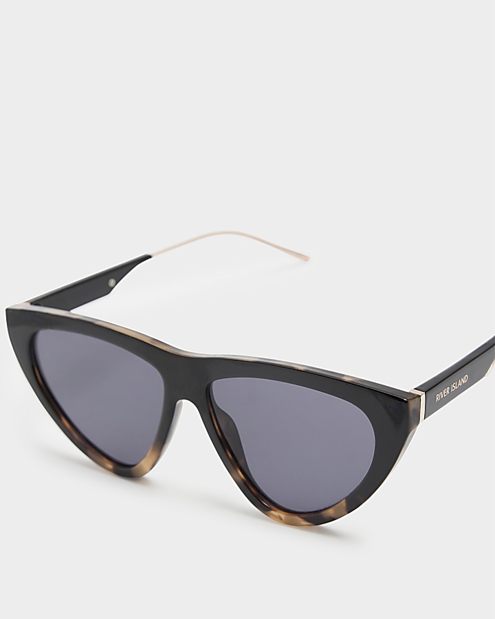 Black pointy cat eye sunglasses