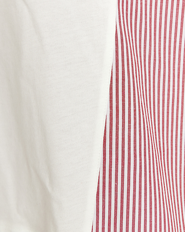 Red Stripe Hybrid T-shirt