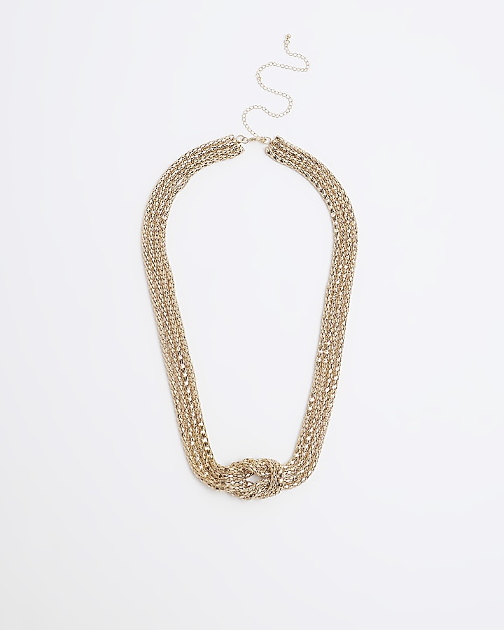 Gold knot belly chain
