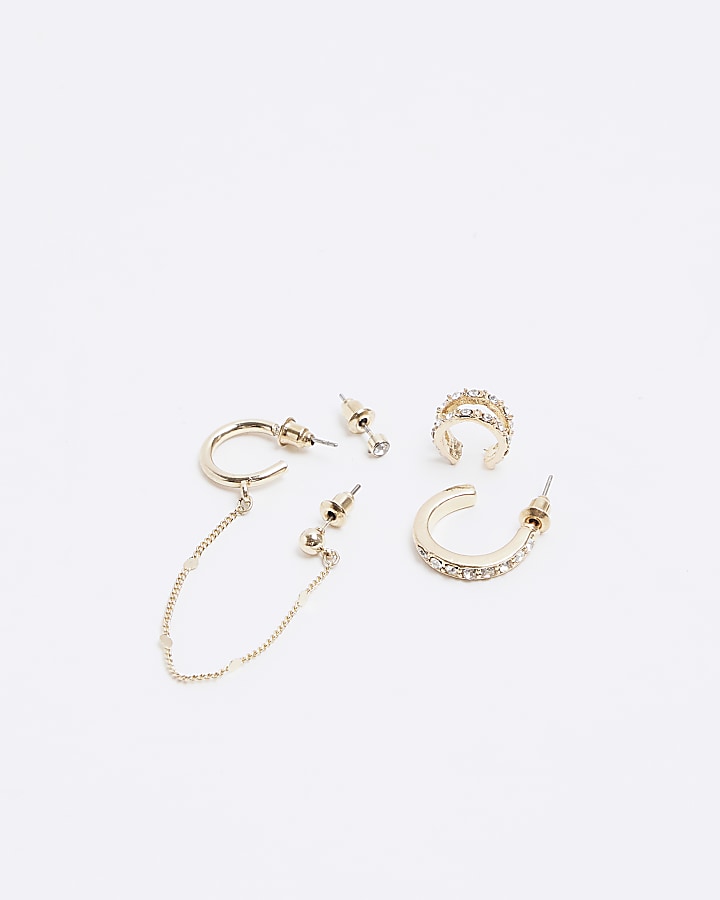 Gold Chain Ear Stacking Multipack