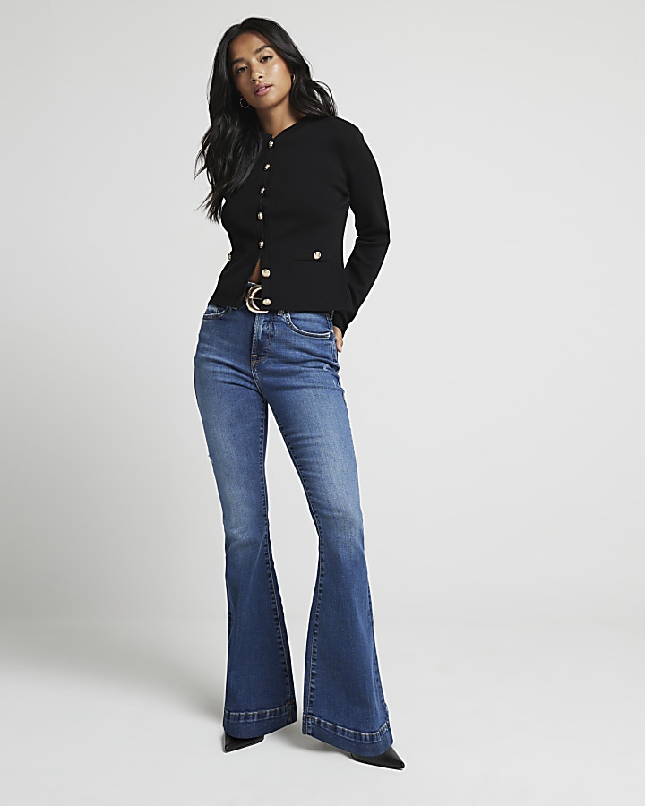 Mini on sale flare jeans