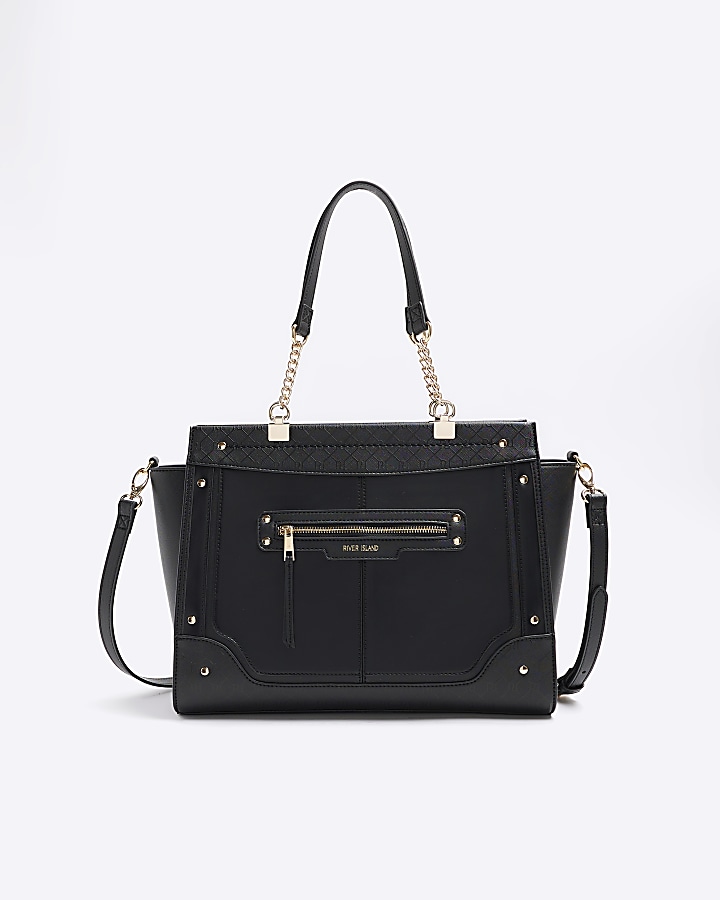 River island discount black hand bag