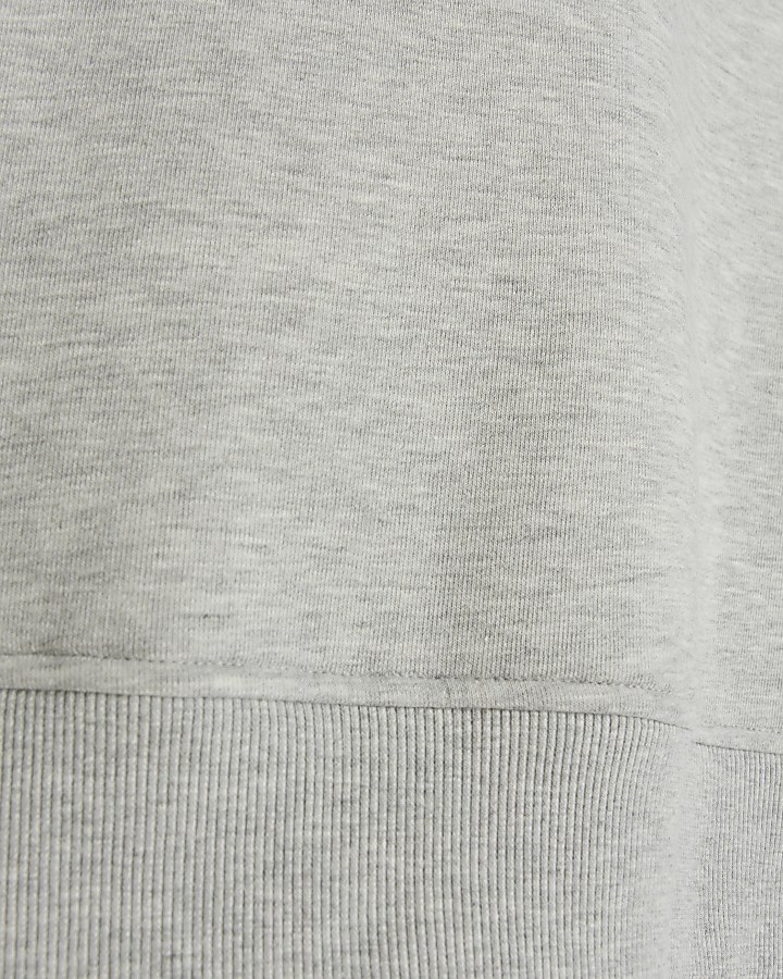 Grey sweatshirt tank top
