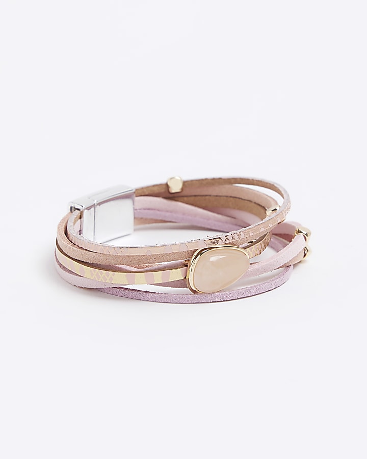 Pink multirow bracelet