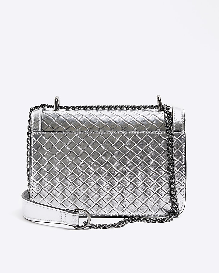 Silver Weave Mini Satchel bag
