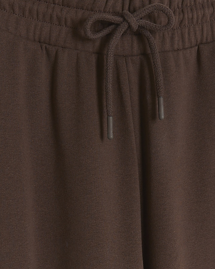 Brown wide leg joggers
