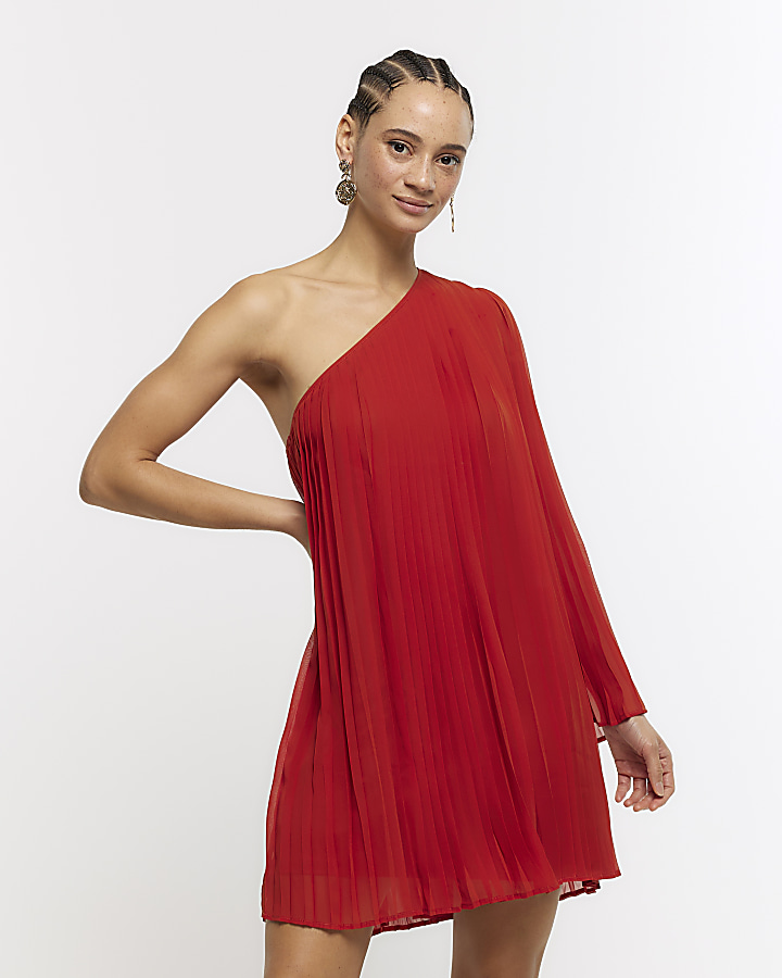 One shoulder hot sale shift dress