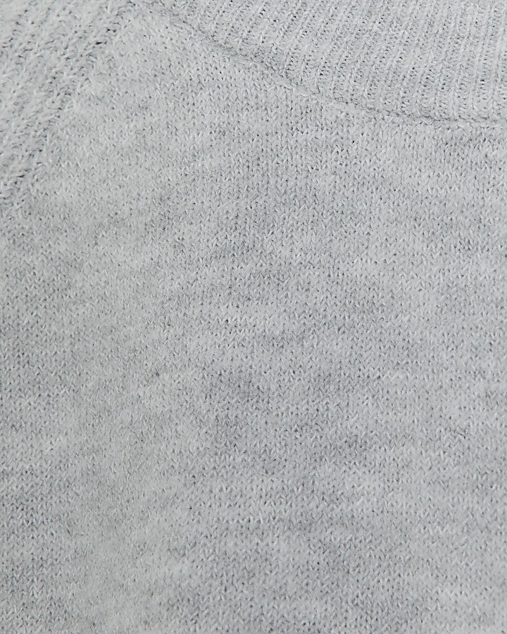 Grey knit t-shirt