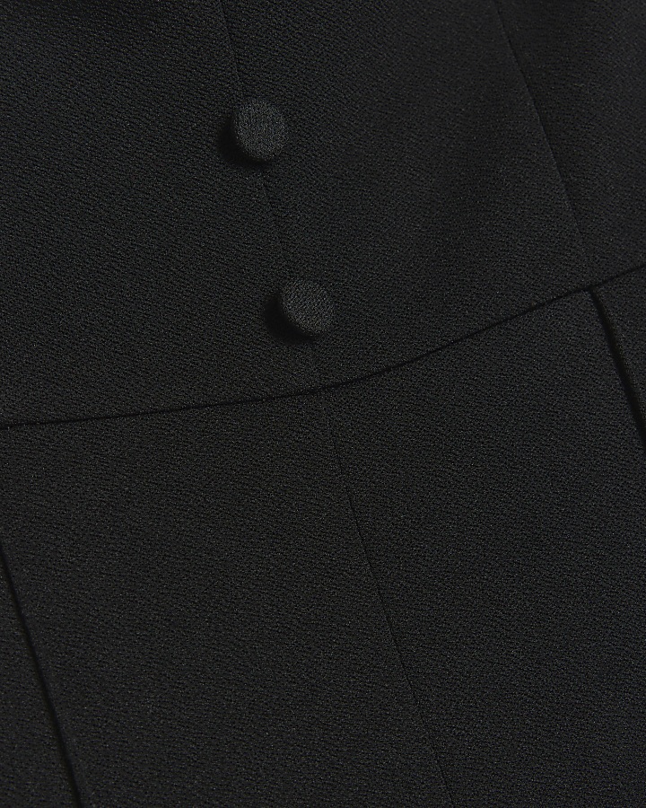 Petite black bandeau jumpsuit