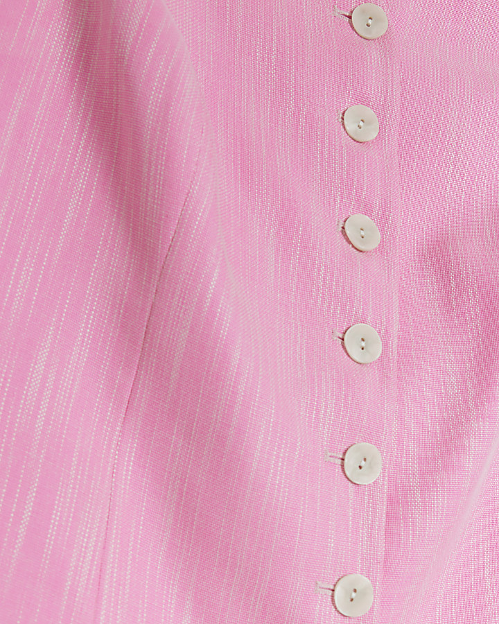 RI Studio Pink button up waistcoat