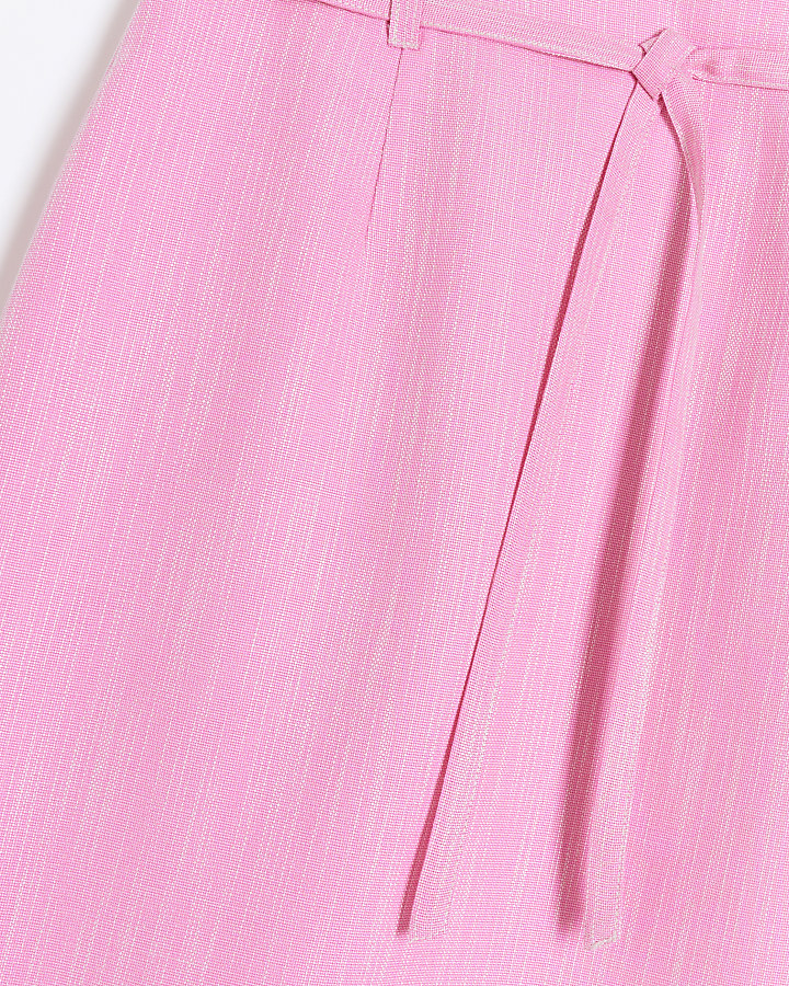 RI Studio Pink texture pencil maxi skirt