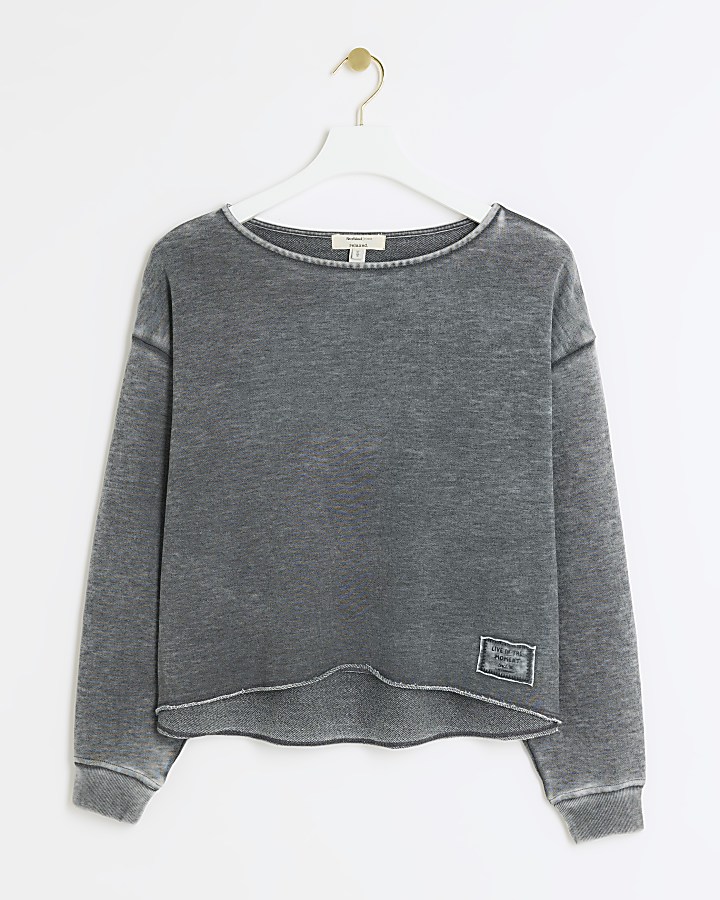 Grey washed sweatshirt