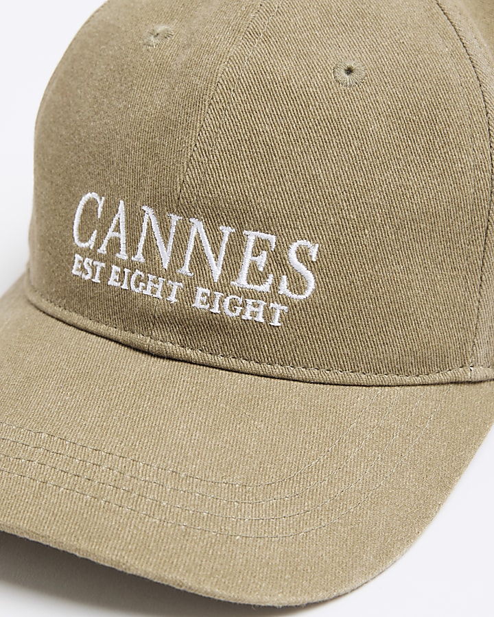 Green Cannes embroidered cap