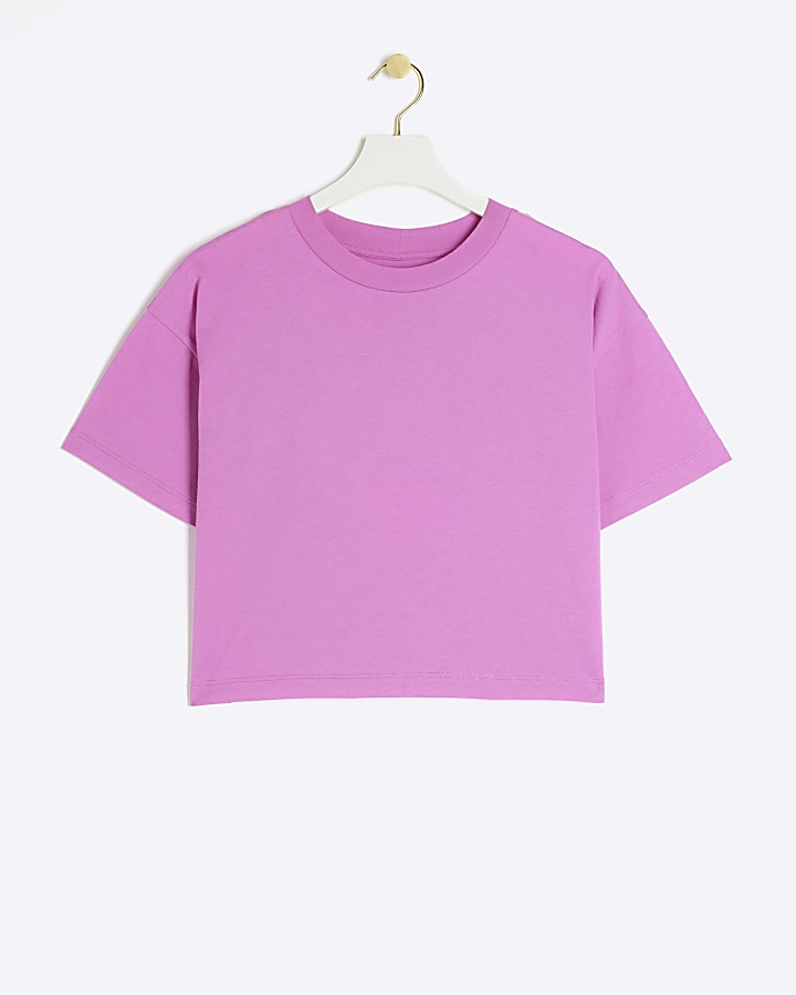 Purple boxy t-shirt