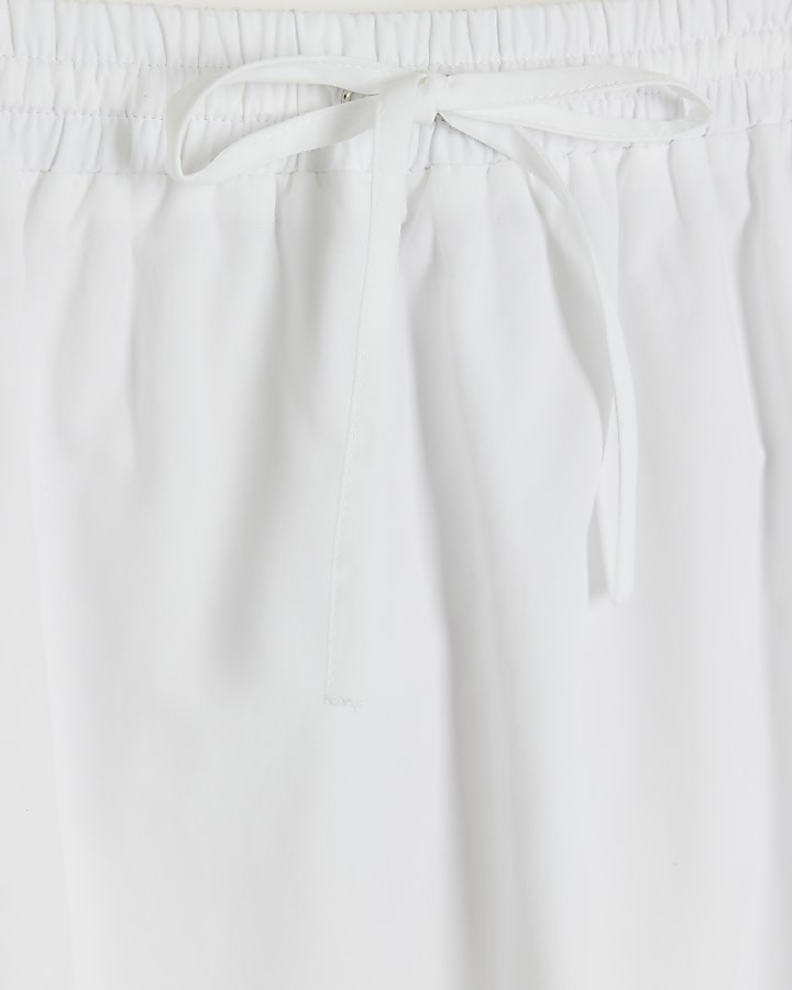 White tie waist maxi skirt
