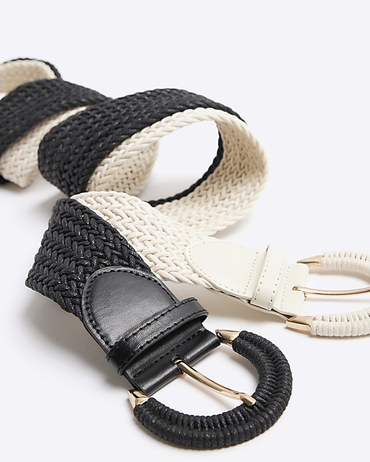 Black Macrame Rope Belt