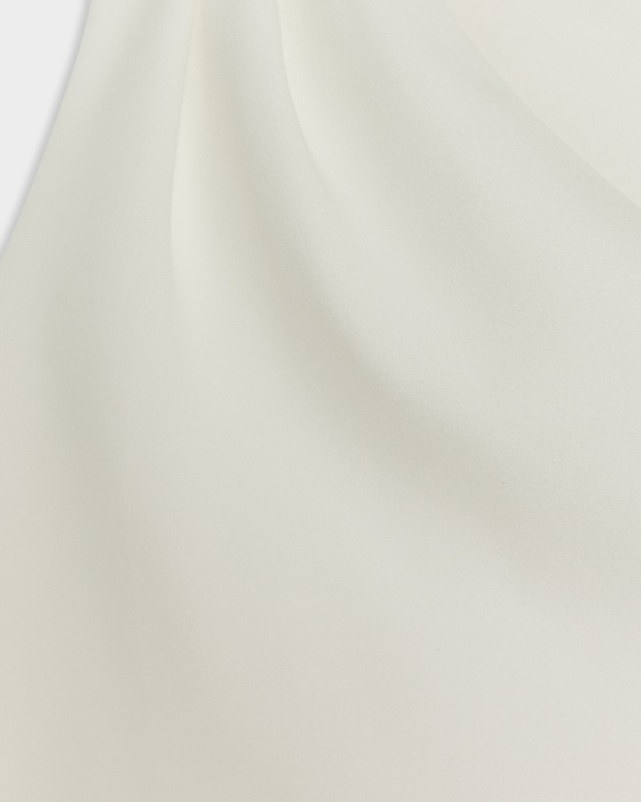 Cream Cape Detail Bodycon Mini Dress
