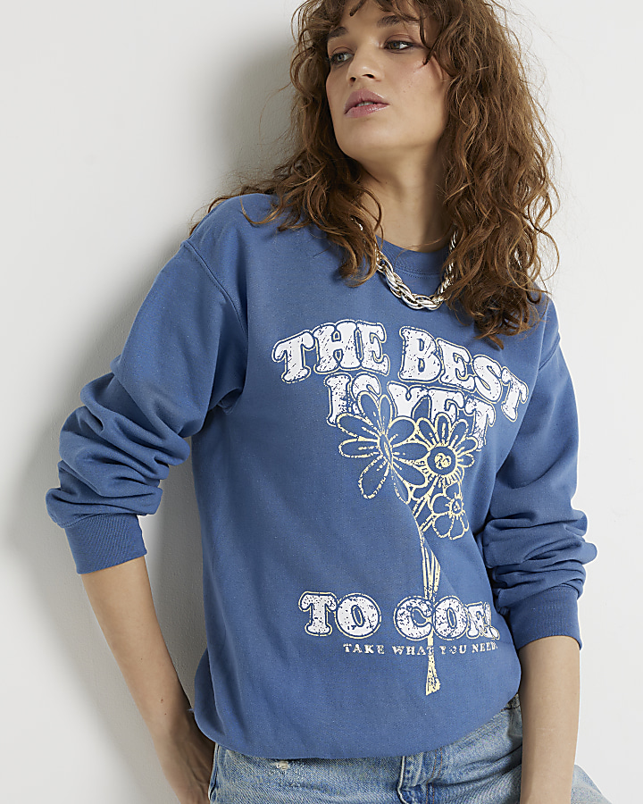 Blue The Best Is Yet To Come Sweatshirt