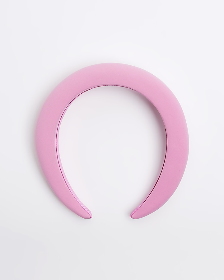 Pink chunky padded headband